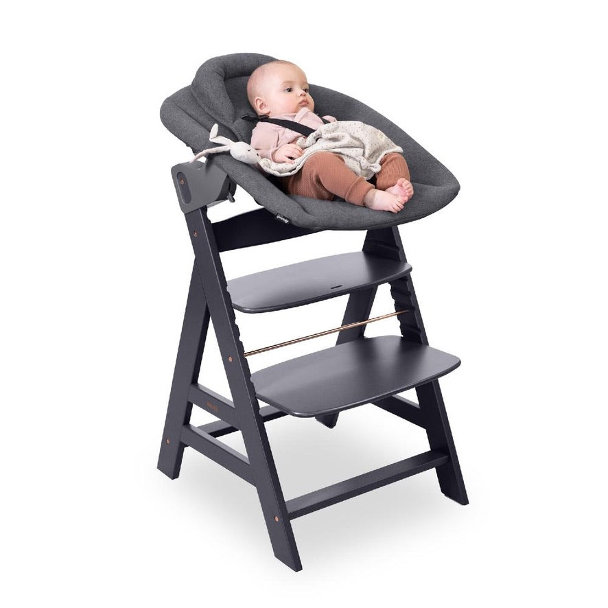 Hauck Highchair 2-in-1 Alpha Bouncer Premium - Dark Grey PRE ORDER