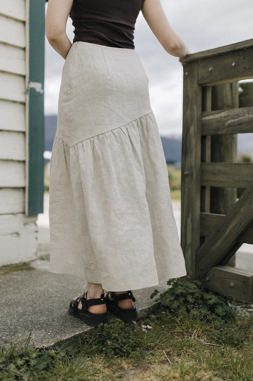 Scarlett skirt - Natural linen (PRE ORDER)