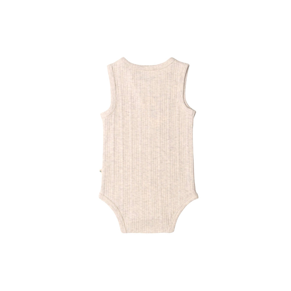 Woolbabe Merino/Organic Cotton Singletsuit - Daydream Collection - Natural Marl