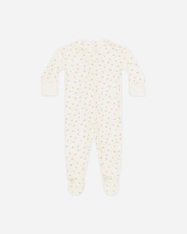Zip Longsleeve Sleeper Footie || Fleur