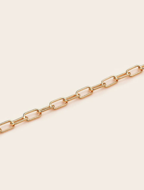 Heritage Paper Clip Chain Bracelet 19cm - Gold