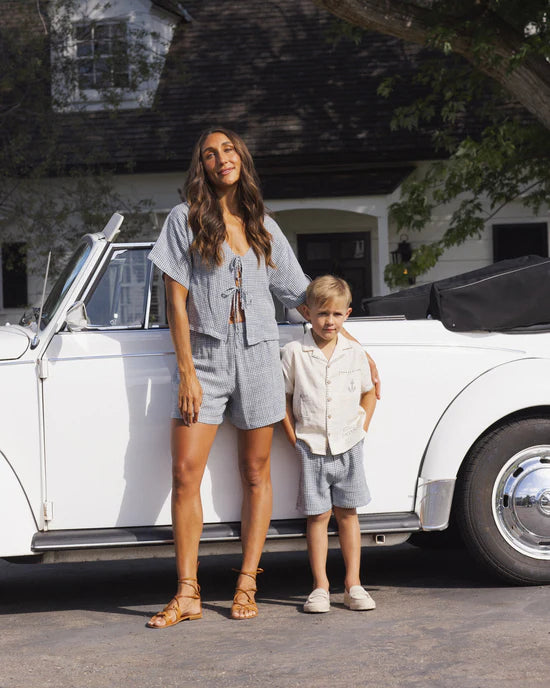 Women's Juniper Set Marine Gingham