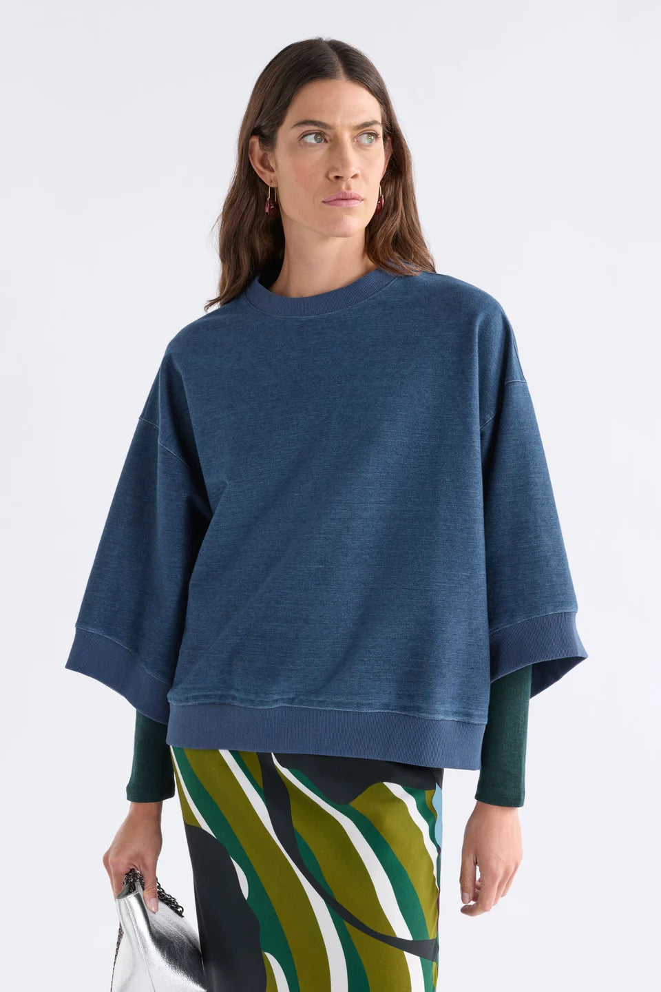 Enfeld Tee - Mid blue wash