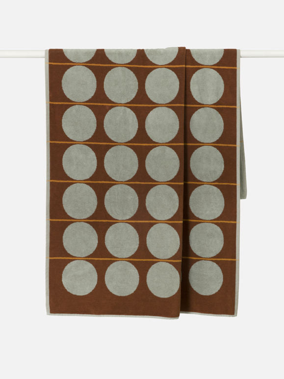 Abacus Beach Towel - Mist/Paprika