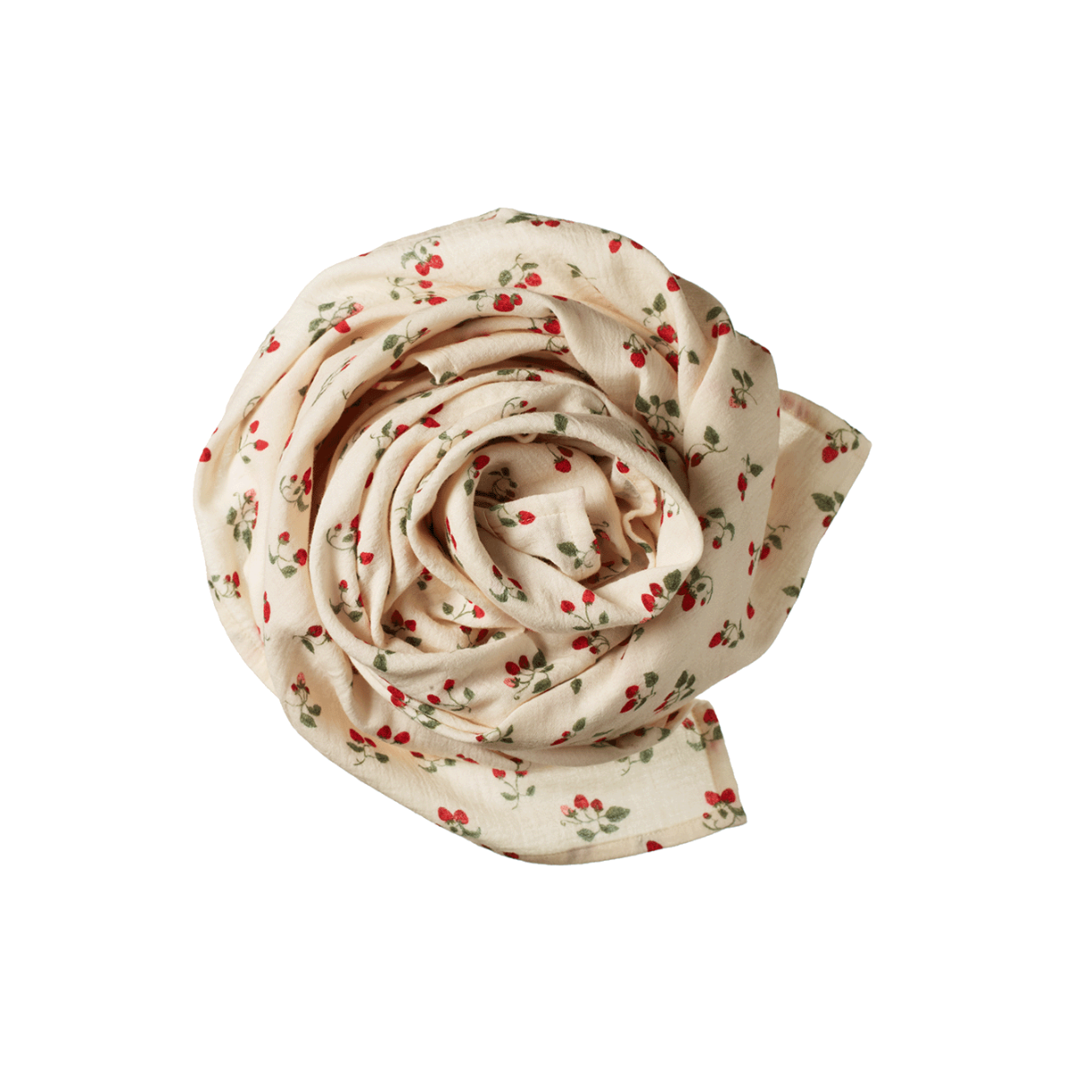 Strawberry Blush Print Muslin Wrap