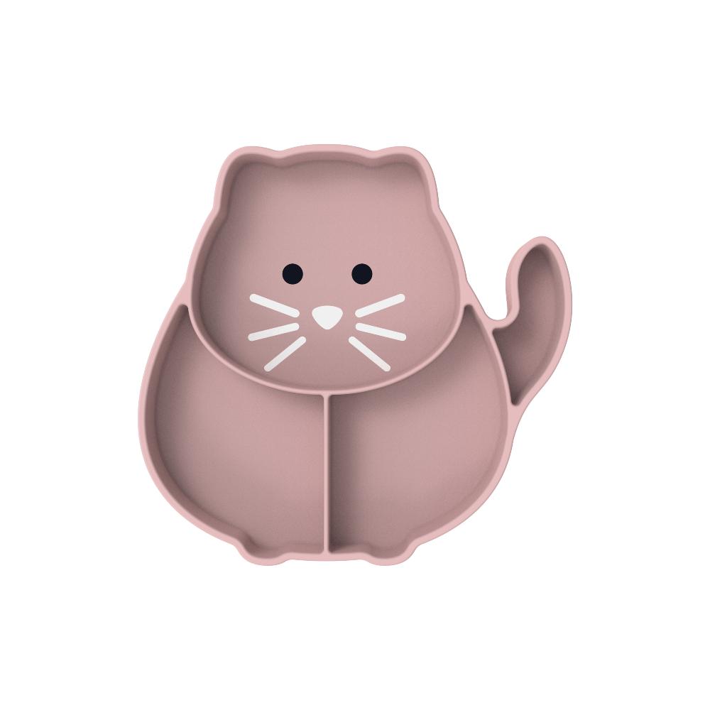 Melii Suction Plate - Pink Cat