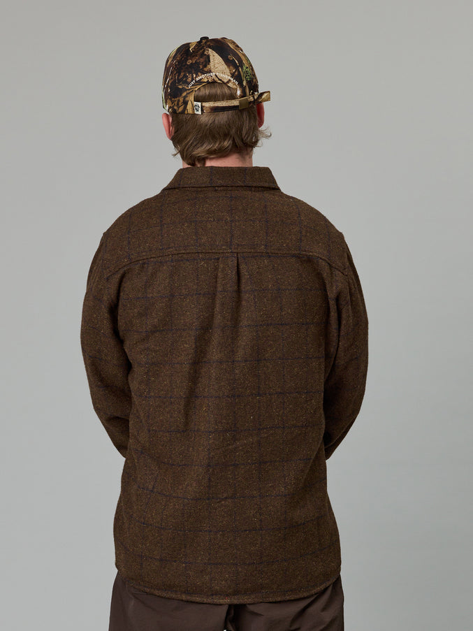 SHOREMAN SNAP SHIRT - BROWN CHECK