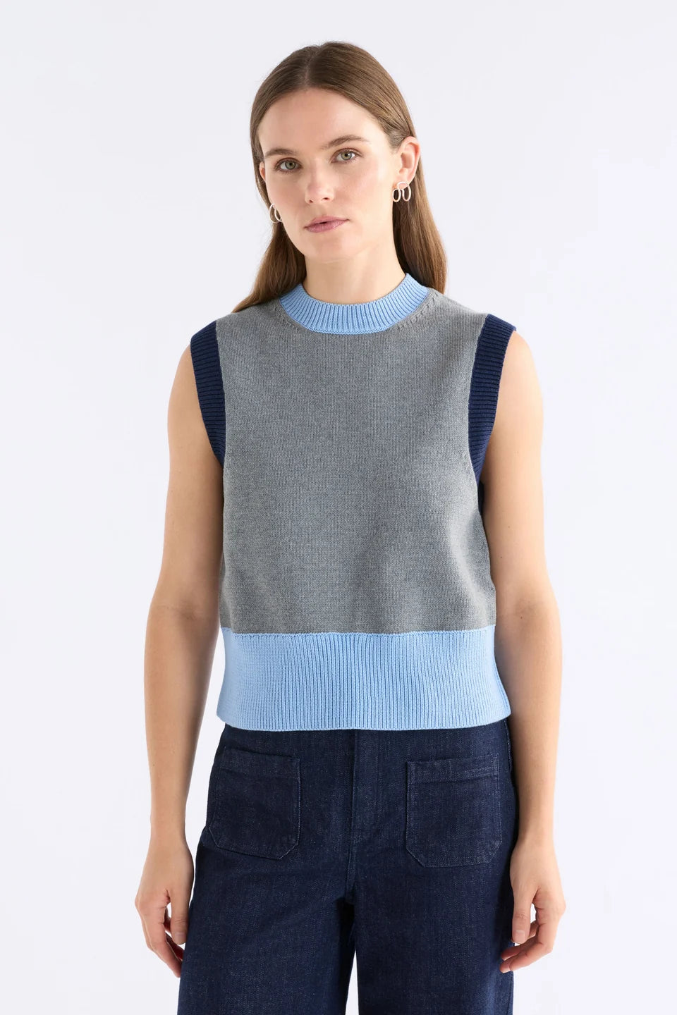 Bolsa Knit Vest - GREY MARLE