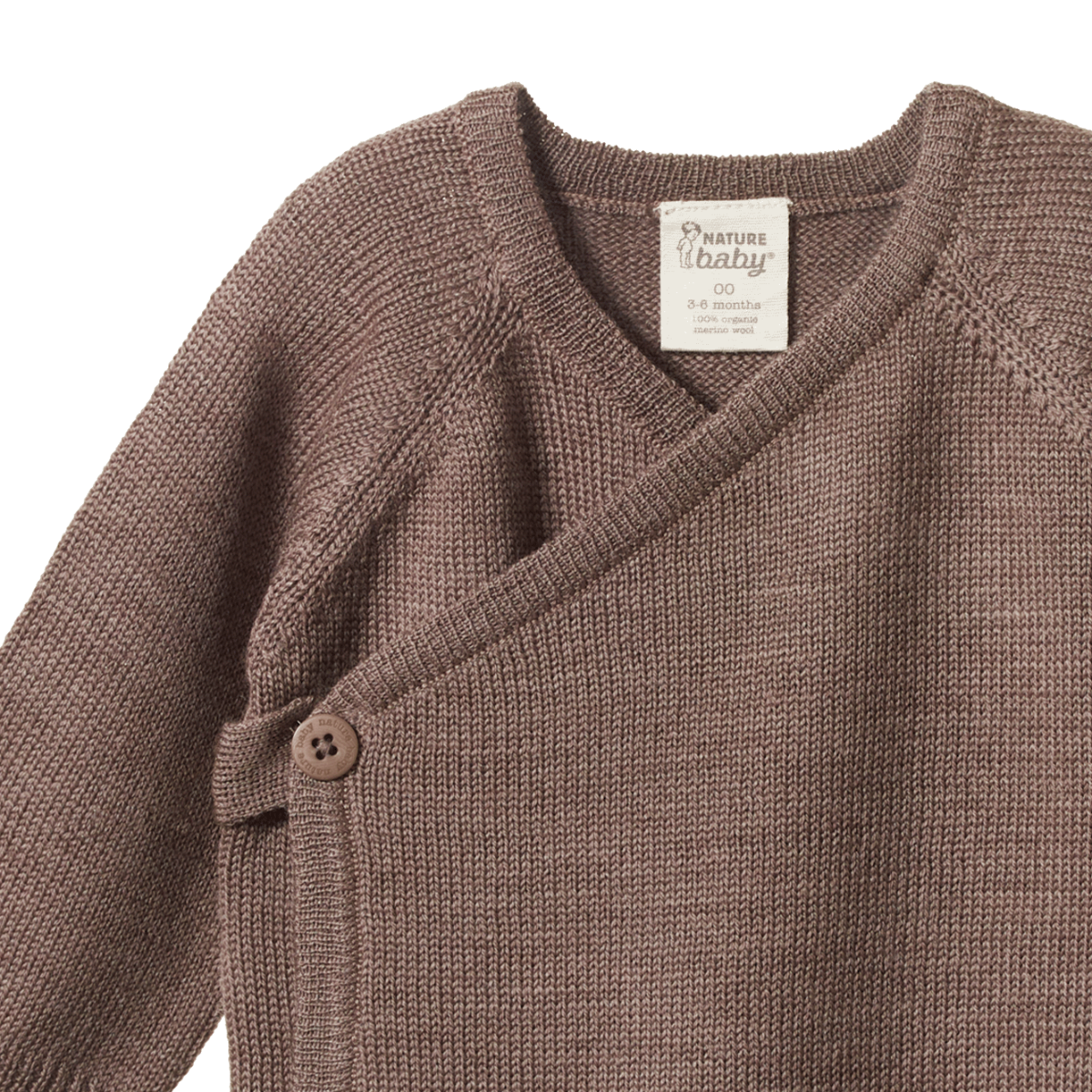 Merino knit kimono jacket - Cub marl