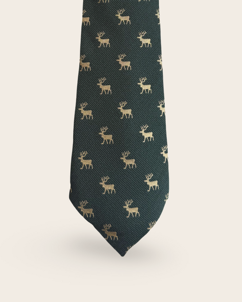 Stag neck tie - Green