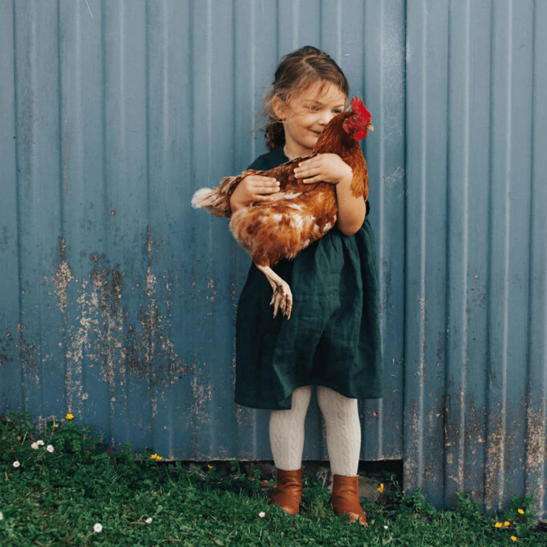 Merino Wool Cable Tights | BABY + CHILD | Natural