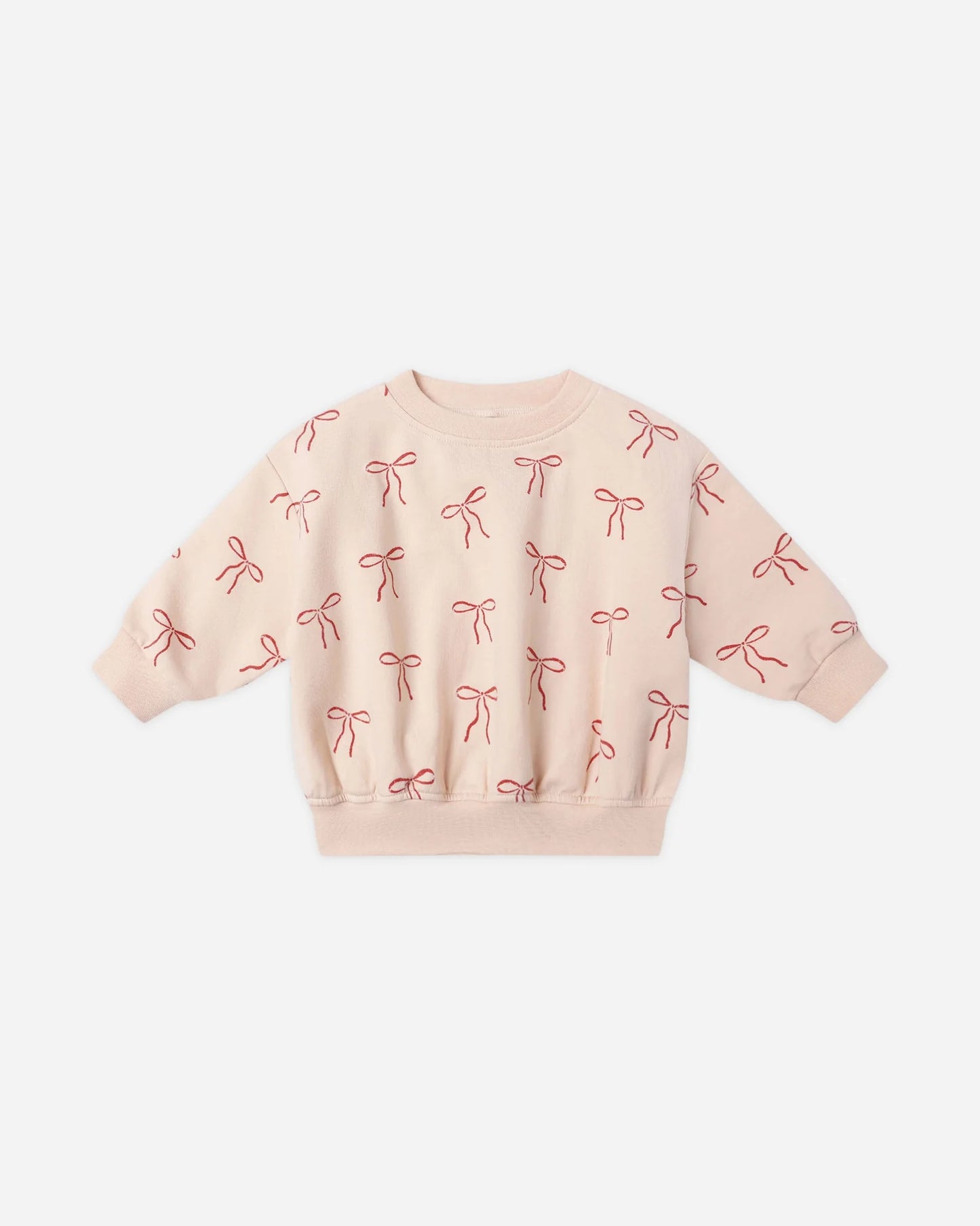 Relaxed fleece sweat pant - red bows