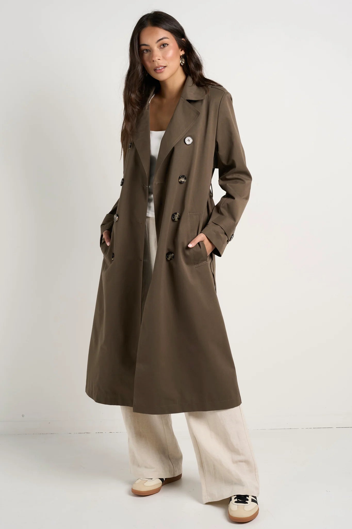 Kensington Khaki Trench Coat