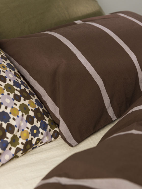 Duo Pillowcase Pair - Rye/Pansy