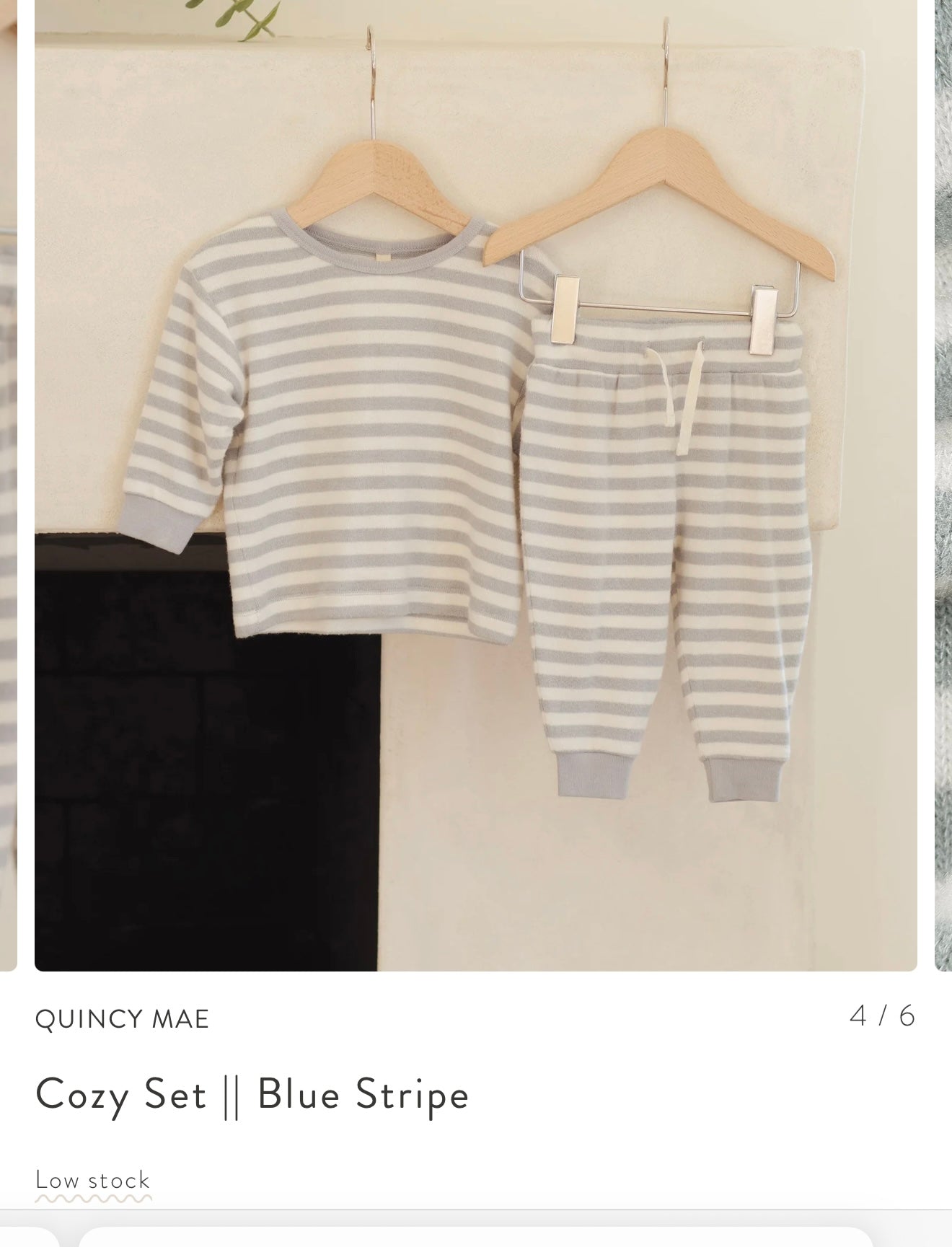 Cozy Set || Blue Stripe
