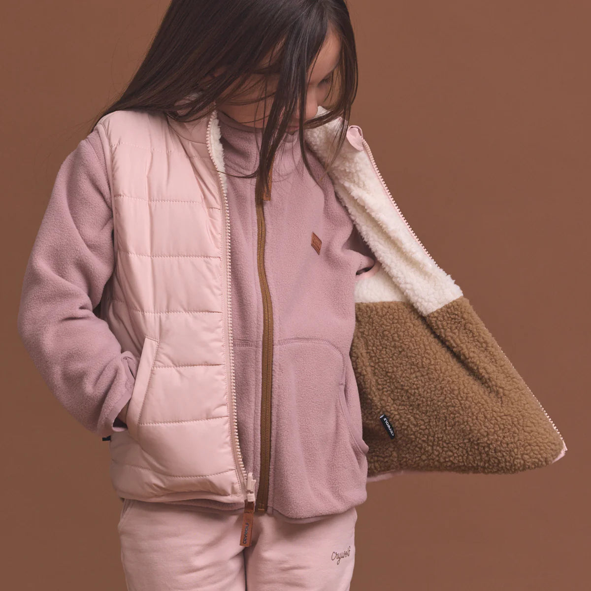 REVERSIBLE YETI VEST Harvest Colourblock