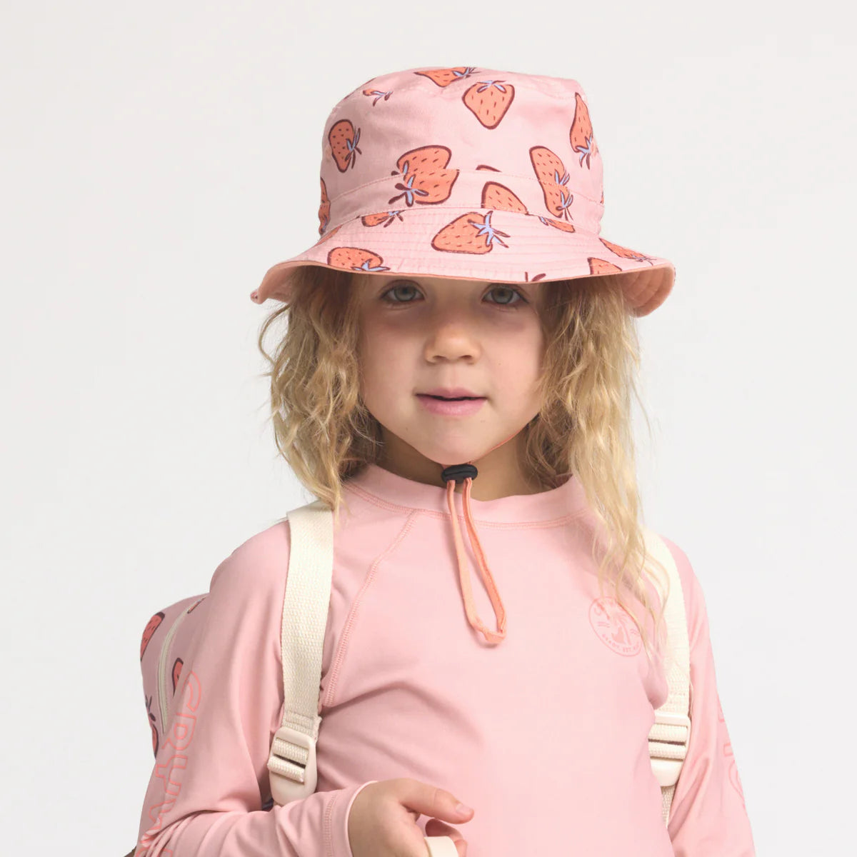 Reversible Bucket Hat - Strawberry Splash