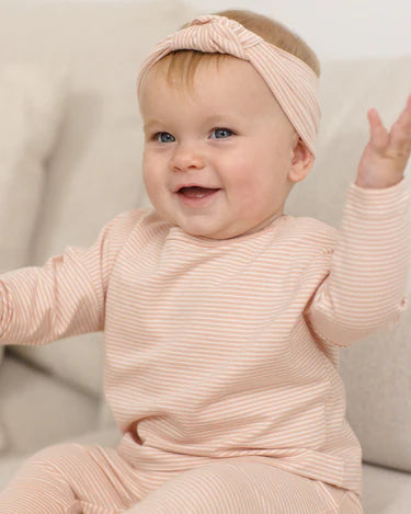 Long Sleeve Tee Melon Micro Stripe