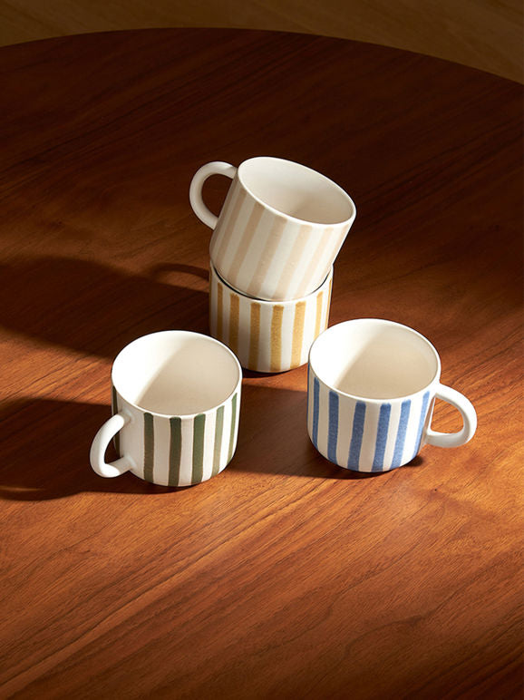 Paloma Coffee Cup - Natural/Ivy