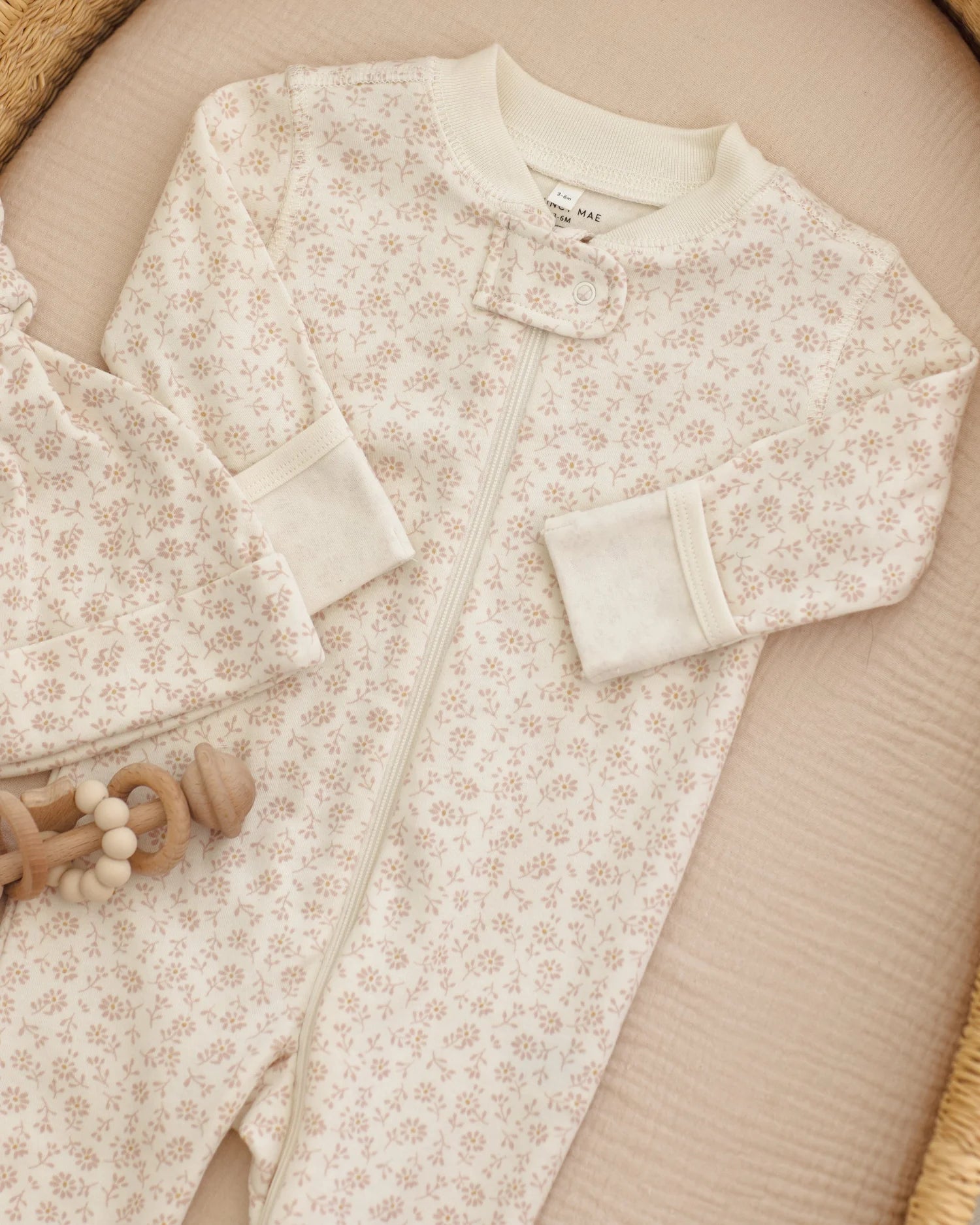Zip Longsleeve Sleeper Footie - Ditsy