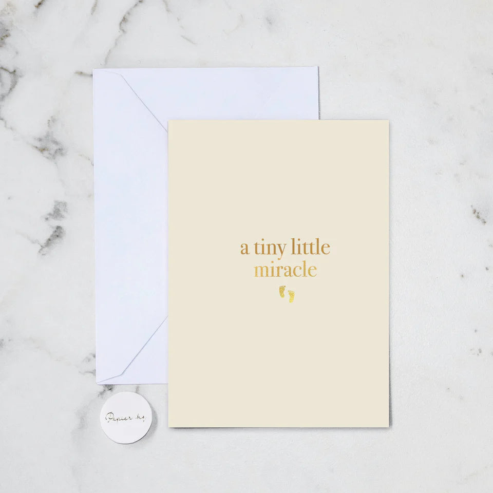 TINY LITTLE MIRACLE GREETING CARD