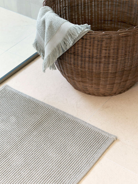 Ribbed Bath Towel Range - Puddle