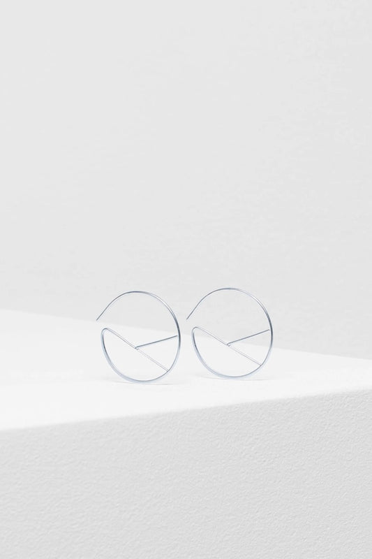 HALLIE EARRING - SILVER MATTE