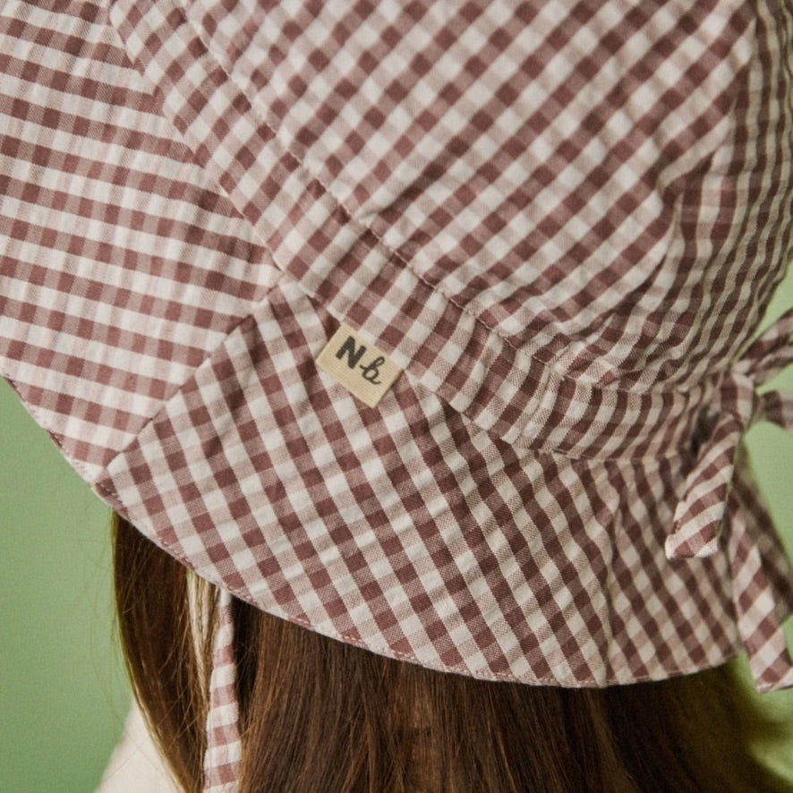 Gingham sunhat - TWILIGHT CHECK