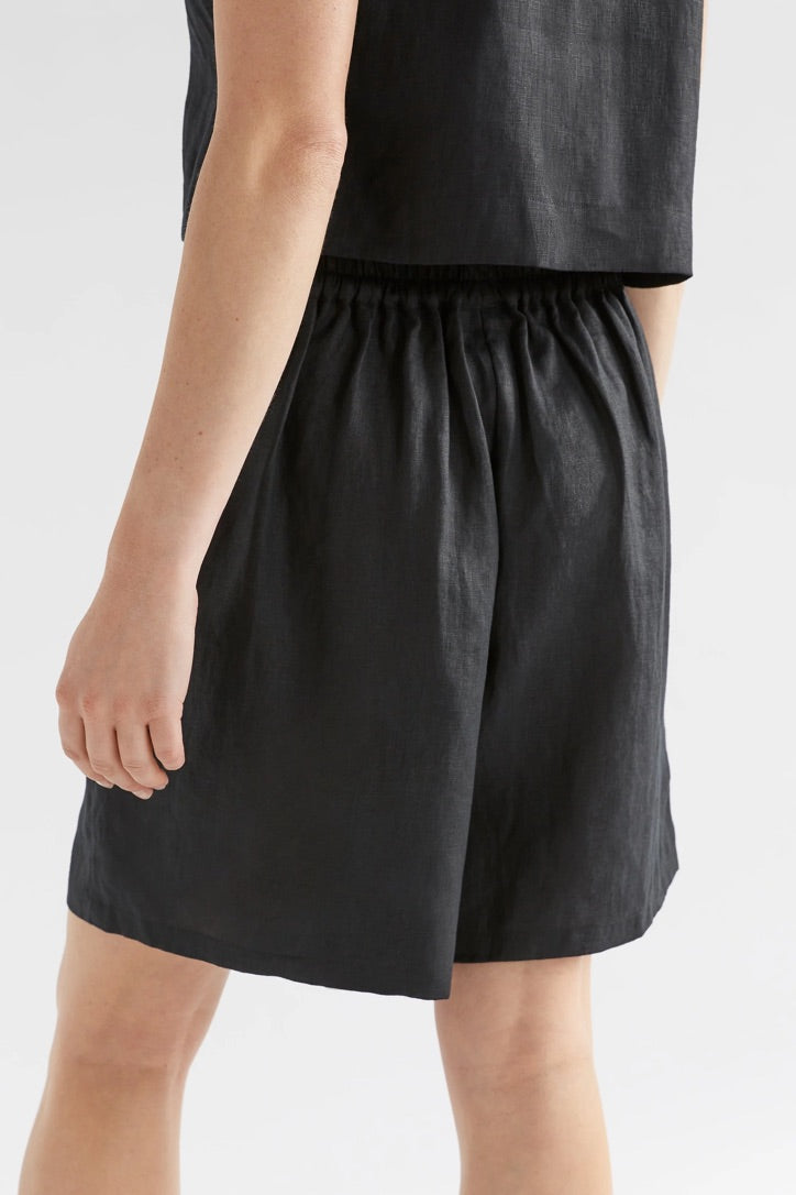 STROM LINEN SHORT - Black