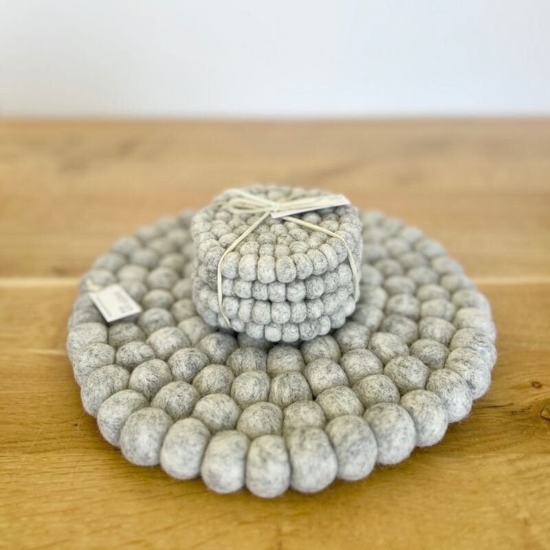 Felt Ball Pot Stands - New size