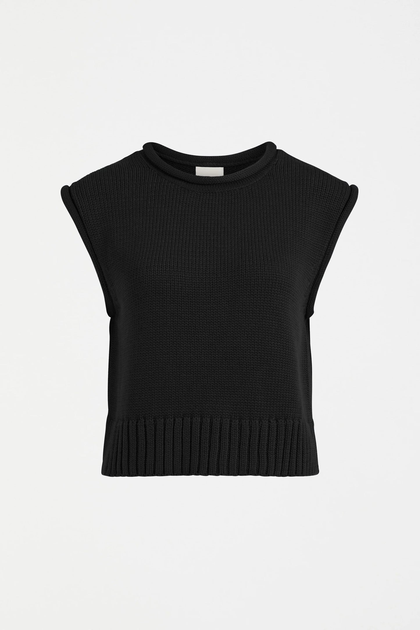 LUNEL KNIT VEST - Black