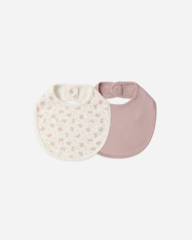 Jersey Snap Bib Pack Flower Field, Mauve