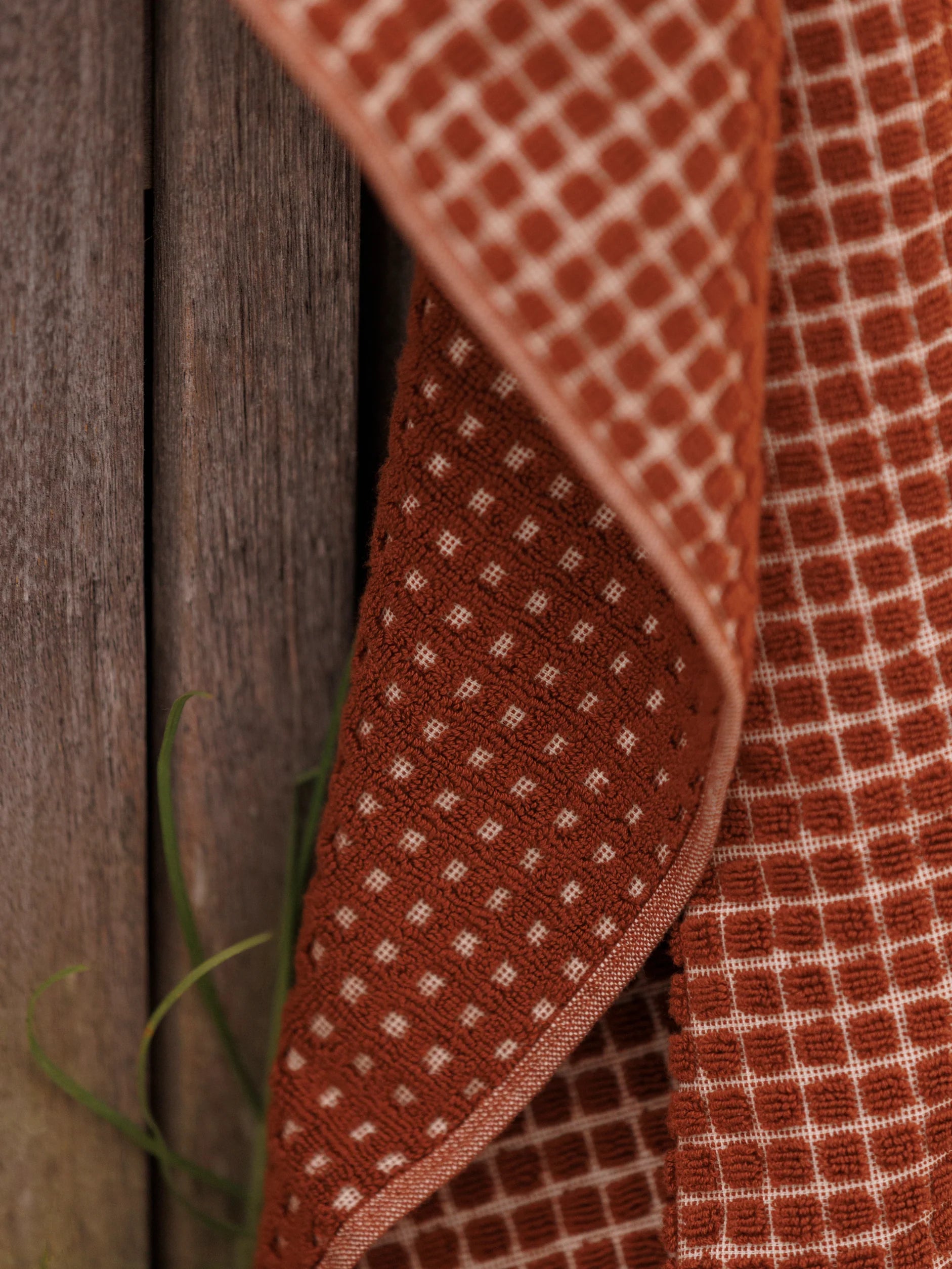Nero Cotton Towel Range - Paprika/Cream