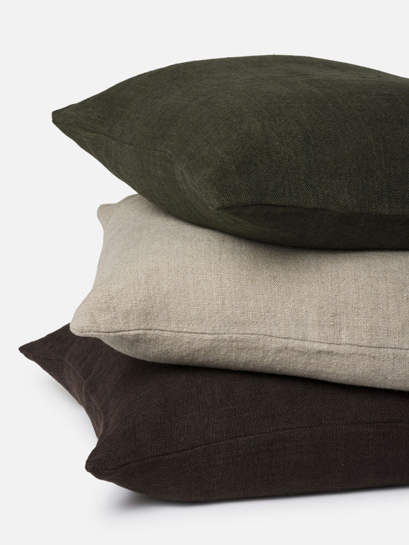 Heavy Linen Cushion Cover - Ivy