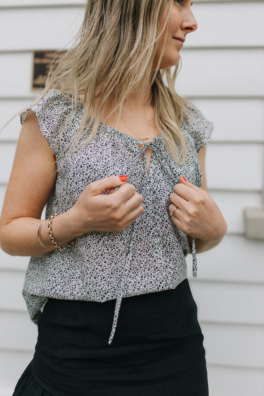 Karli top - Ditsy floral