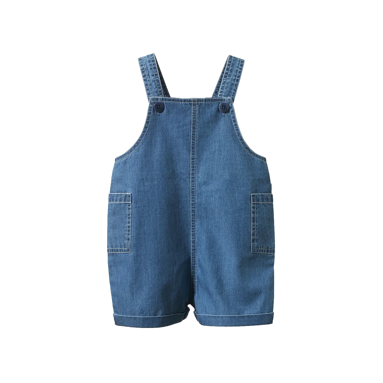 Tucker shortie overalls - Chambray, Sky