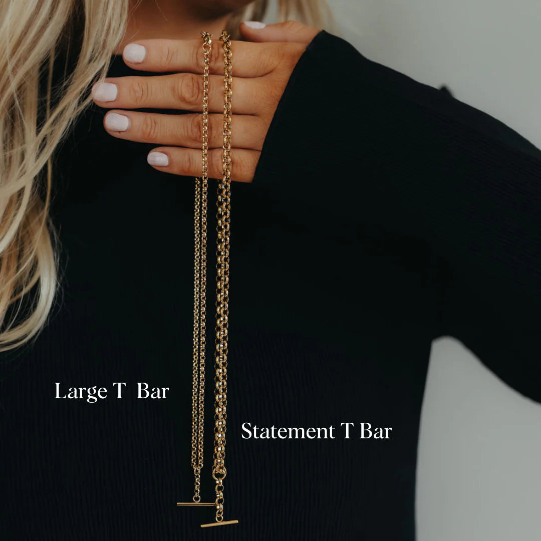 LARGE T BAR NECKLACE