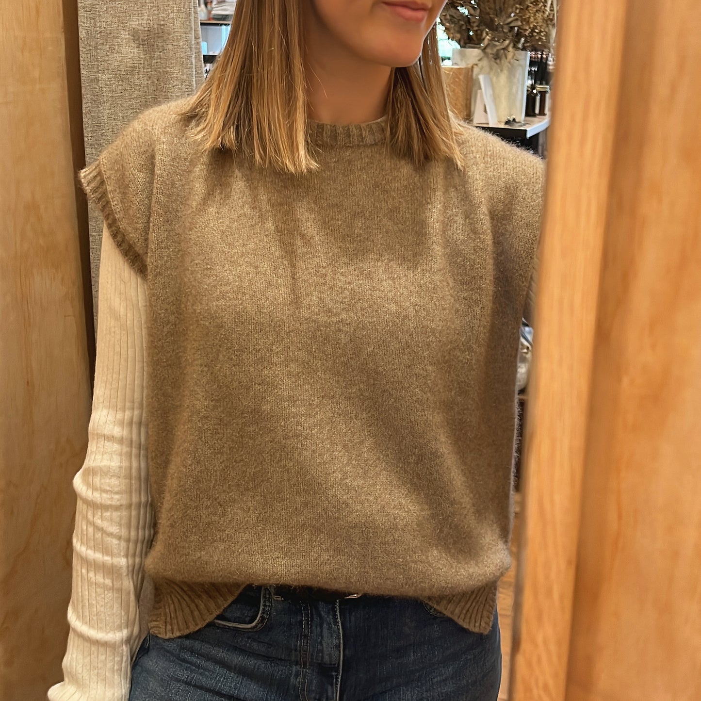 Serene vest - Natural