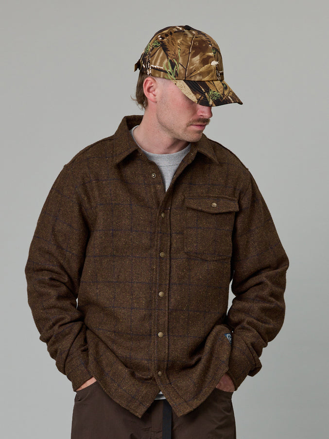 SHOREMAN SNAP SHIRT - BROWN CHECK