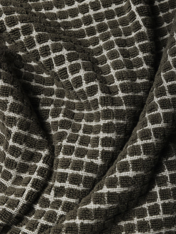 Nero Cotton bath towel range - Ivy/Cream