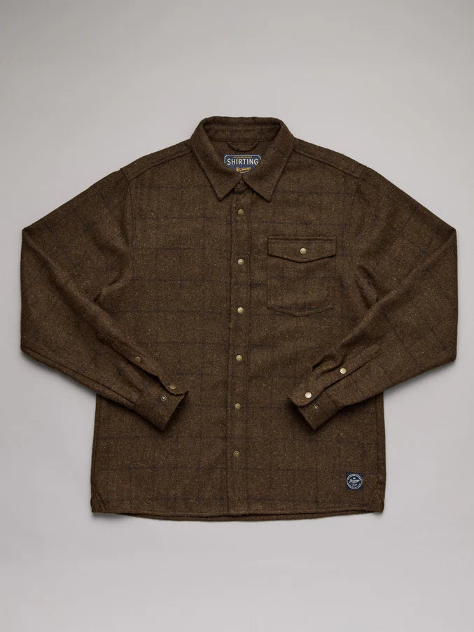 SHOREMAN SNAP SHIRT - BROWN CHECK