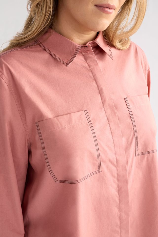 Salli Shirt- Clay Pink