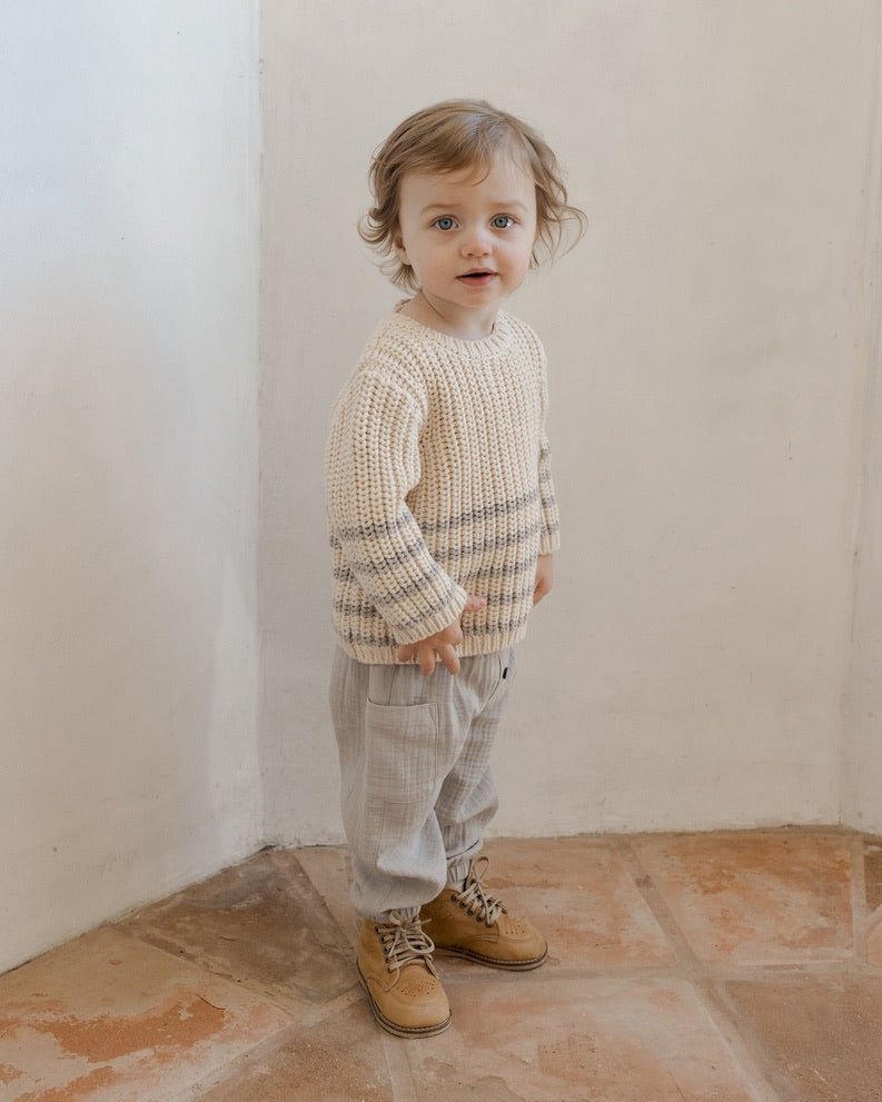 Rex Sweater || Fog stripe