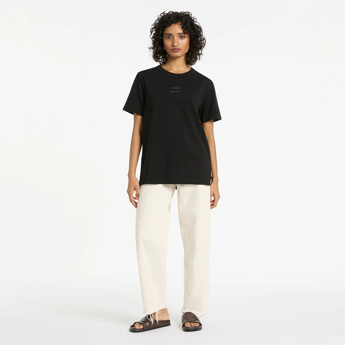 Feels Right Logo - Women's Tee / Soft Black