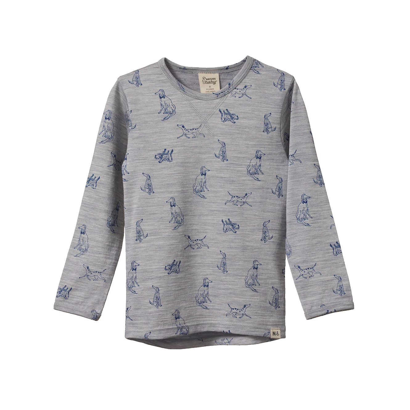 Merino Essential tee - Best Friend Print Merino
