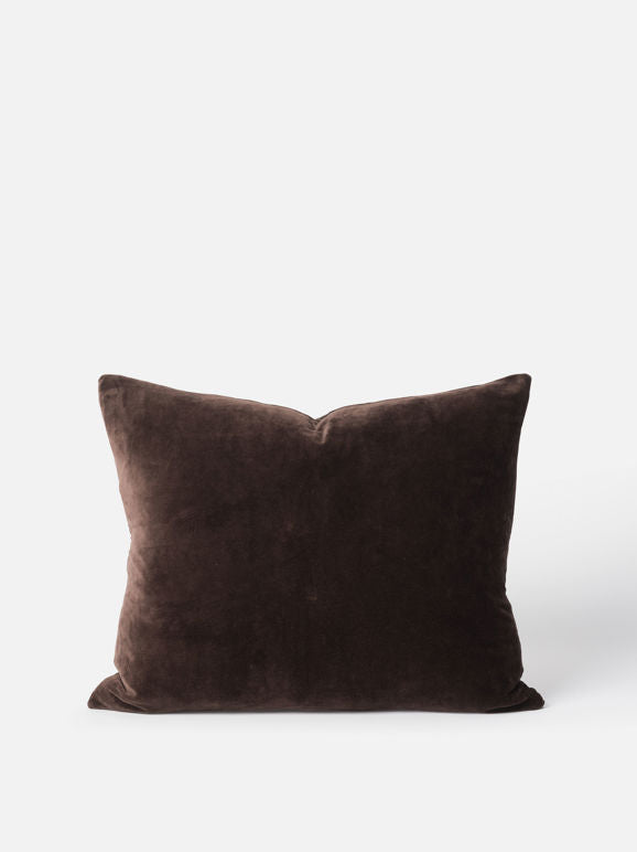 Cotton Velvet Cushion Cover - Henna