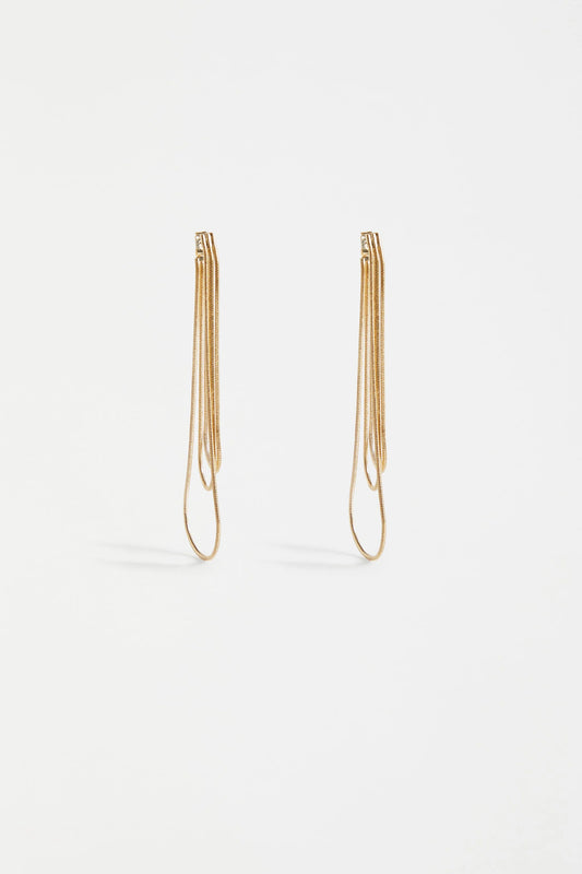 LANS DROP EARRING - Gold