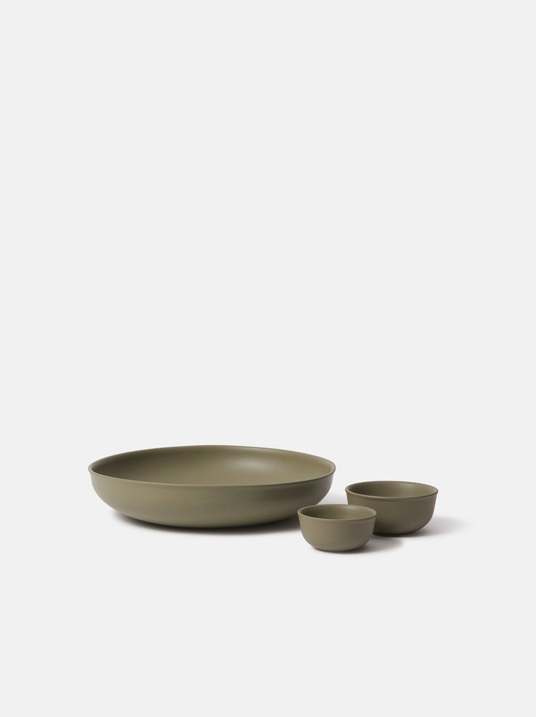 Halo Serving Bowl - Low Large - Fennel