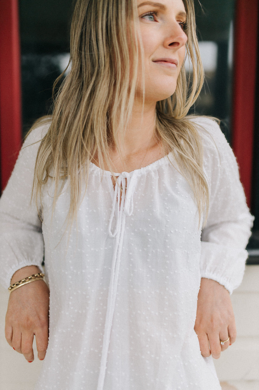 Milly top - white cotton (PRE ORDER)