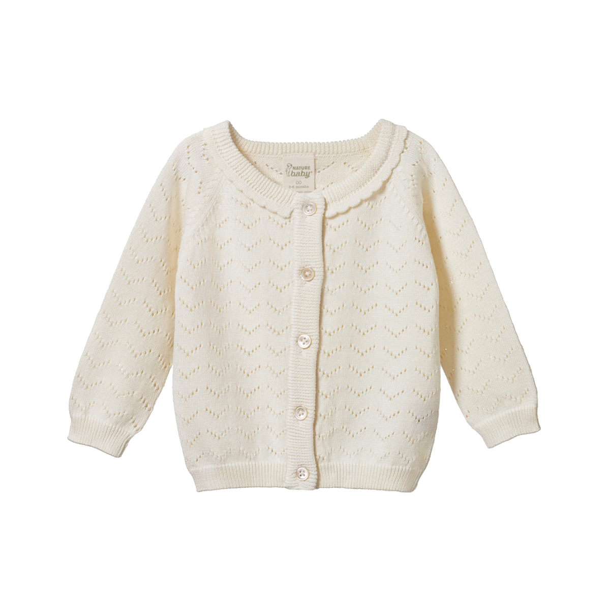 Piper cardigan - Natural pointelle